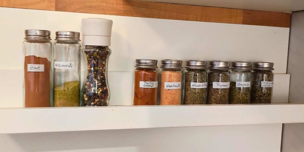 Ordnung schaffen im Gewürzregal